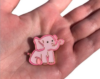 The Pink Elephant™ Enamel Pin - OCD-Anxiety-Mental Health Pin
