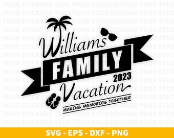 Family Vacation 2023 SVG: Personalized Family Shirts (Digital Download)