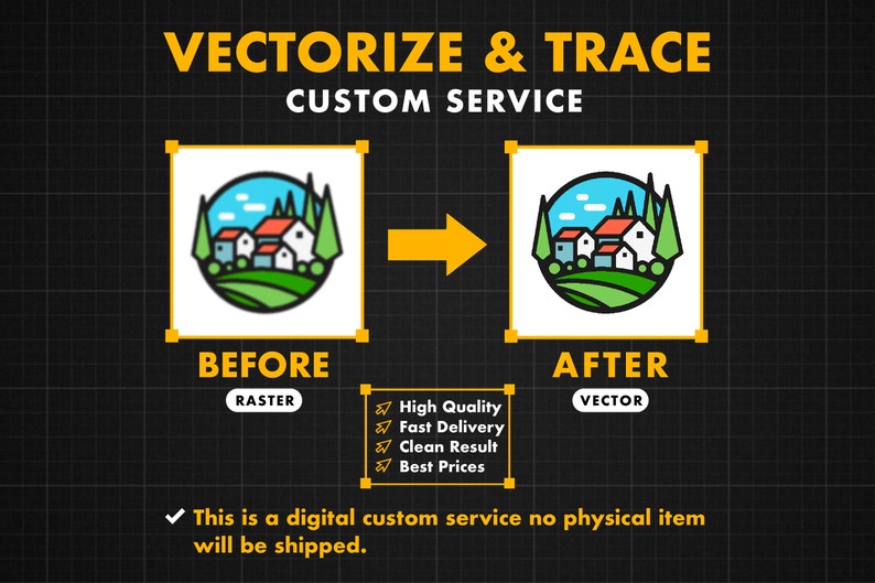 Custom Image to Vector Conversion Service (digital Download) - Etsy
