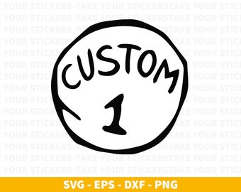 Custom Thing 1 with Name (Digital Files)