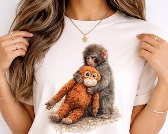 Punch Monkey PNG Printable Sublimation File Download
