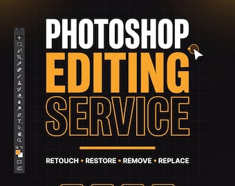 Professional Photoshop Editing Service, Photo Retouch, Restore, Remove (Digital Download)
