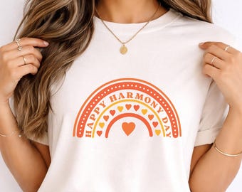 Happy Harmony Day SVG PNG: Rainbow Heart Design (Digital Files)