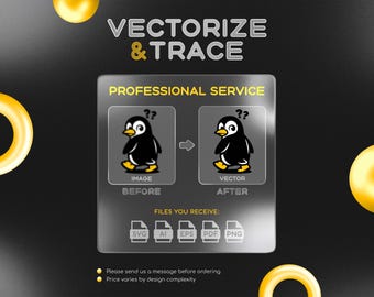Vectorize & Trace Service | Image to Vector SVG | Logo Redraw | Custom Vector Art