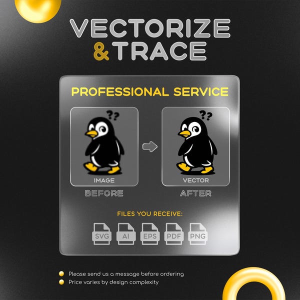 Vectorize & Trace Service | Image to Vector SVG | Logo Redraw | Custom Vector Art
