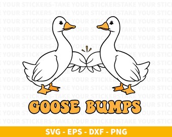 Goosebumps Goose SVG PNG Clipart (Digital Download)