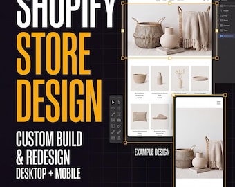 Custom Shopify Store Design & Setup, Ecommerce Website Building and Redesign