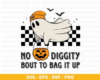 Retro Ghost PNG : design effrayant d'Halloween (téléchargement numérique)