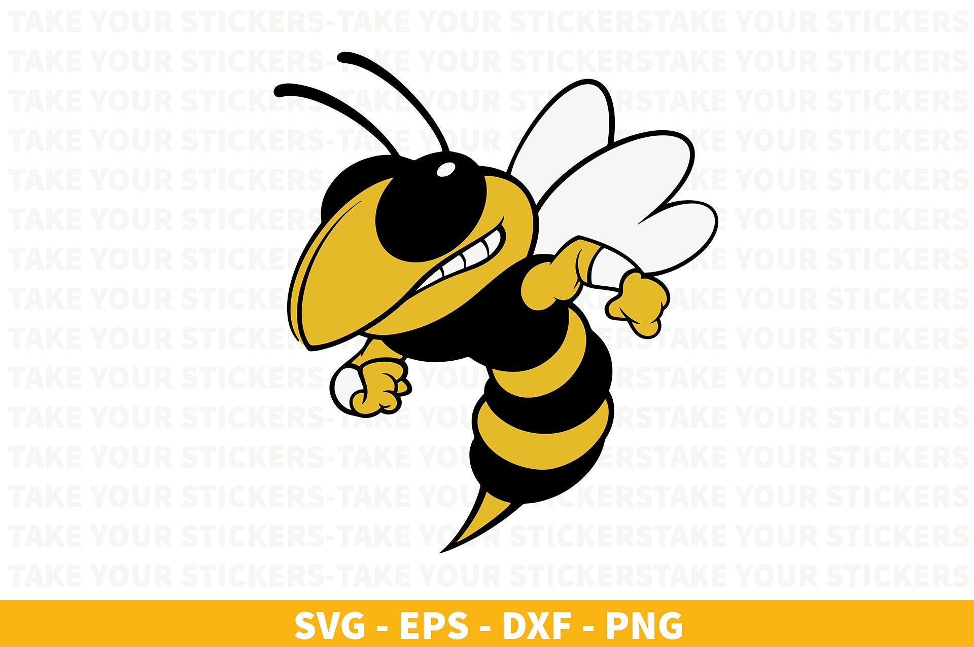 Hornet Bee Maskottchen SVG, Hrnet Bee Maskottchen SVG & PNG Sofort-Download, Hummel, Maskottchen svg, Hornisse Maskottchen svg, Hornisse Clipart
