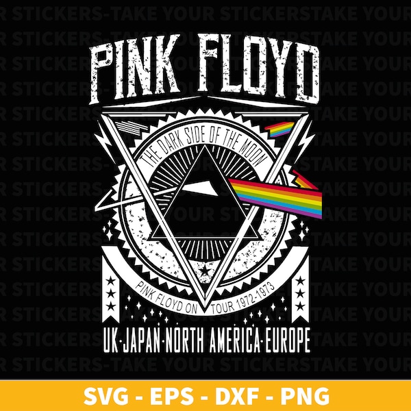Pink Floyd SVG, Pink Floyd PNG, Pink Floyd EPS, Pink Floyd schattig bestand, Pink Floyd digitale download