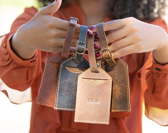 Personalized Leather Luggage Tag Custom Luggage Tag Custom Leather Travel Tag Custom Leather Tag Wedding Favor Tags Traveler s Gift Tag Etsy