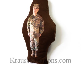Deployment Teddy Bear Stuffie Doll, Deployment Stuffie, Memory Bear, Bereavement Gift, Grief Comfort Doll, Air Force, Army, Navy, Marines