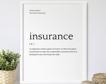 Office Decor Insurance Office Etsy