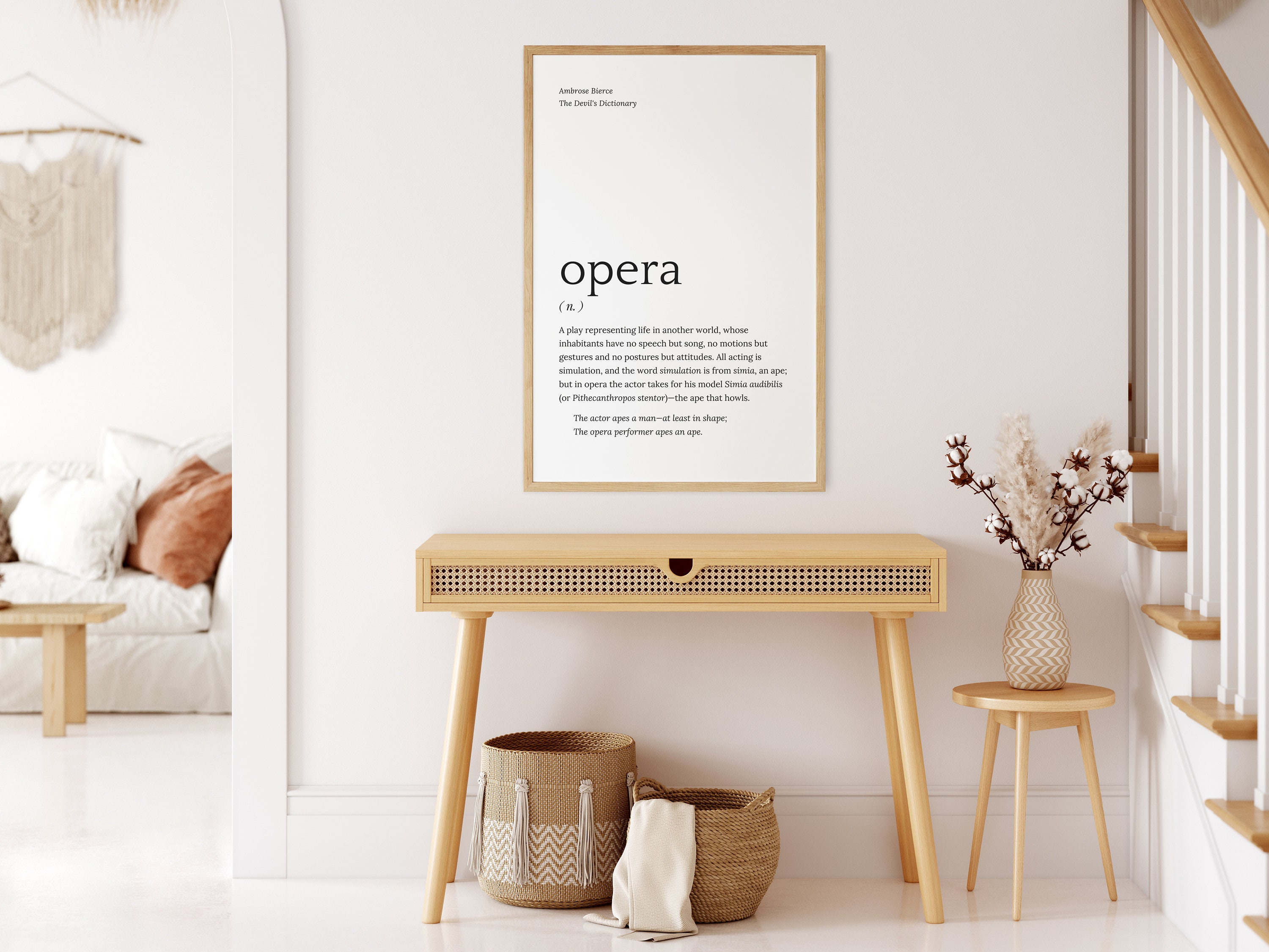 Opera Definition Printable, Dictionary Page Art Etsy