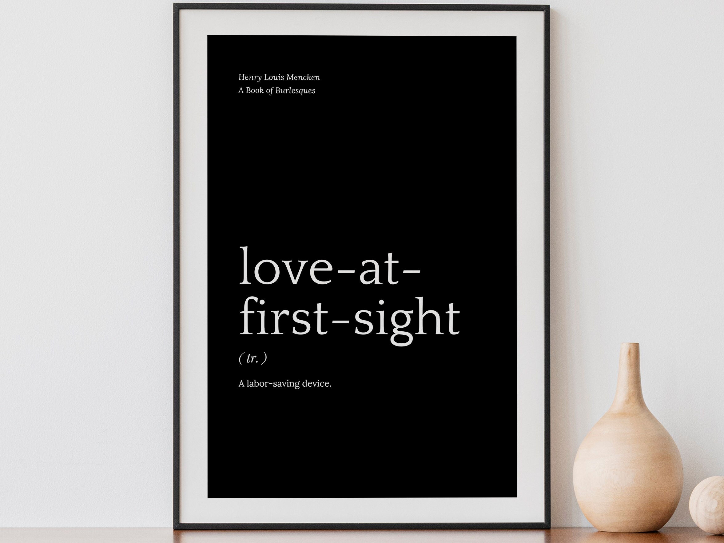 Love at First Sight Definition Sign Birthday Gag Gift for Etsy