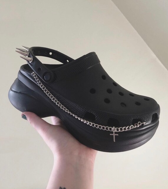 Goth clogs best sale
