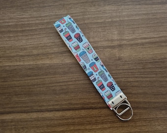 Coffee Key Fob Wristlet