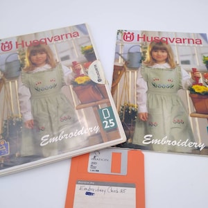 Husqvarna Wikinger Stickdatei 25 - Designs und Blumen für 3 PositionEn - für Designer I