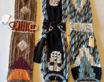 Custom Handwoven & Handspun Cinch of Alpaca - Designs, Colors, and Length