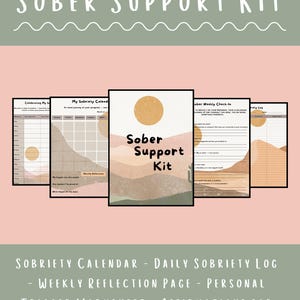 Kit de soutien à la sobriété | Journal de rétablissement imprimable | Téléchargement instantané