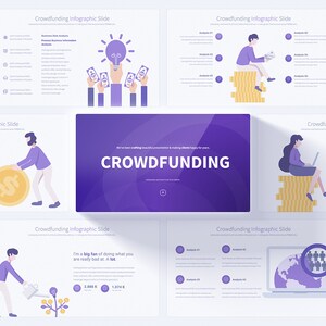 Crowdfunding PowerPoint Presentation Template | Comprehensive Crowdfunding Infographic Slides | Professional Pitch Deck