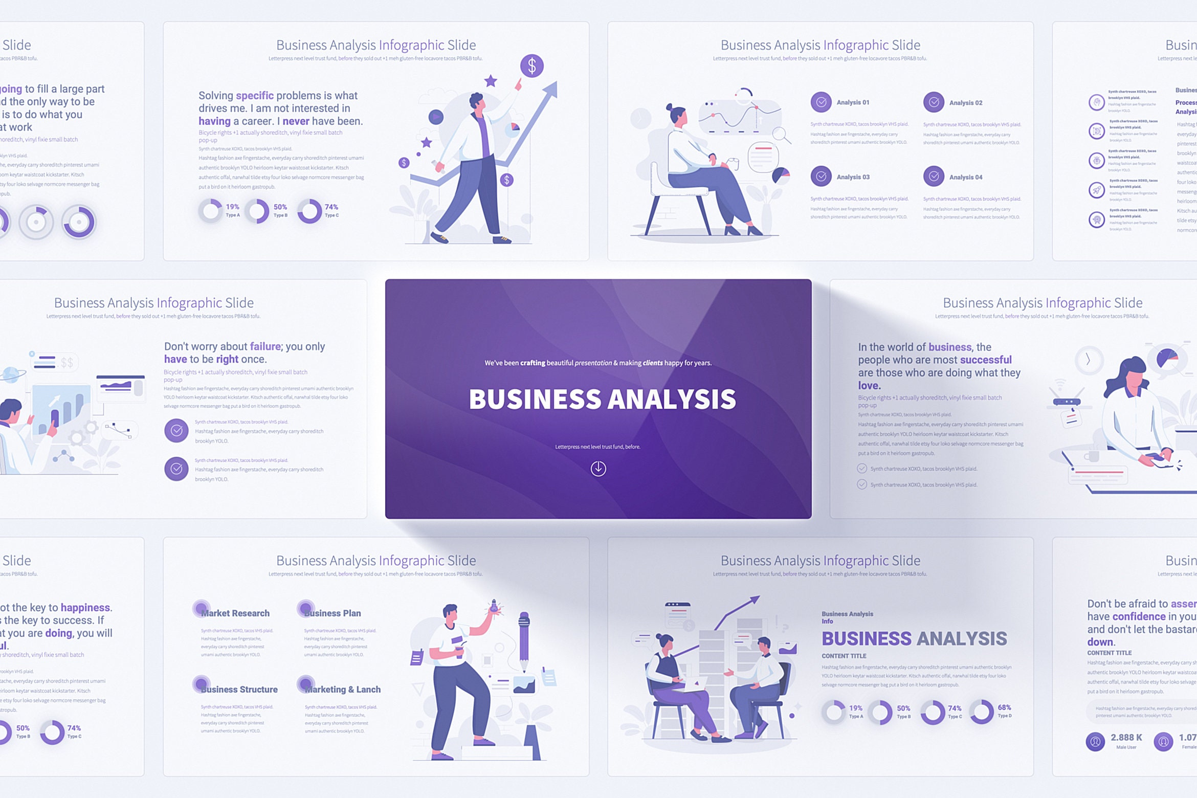 Business Analysis Powerpoint Presentation Template | Illustrated ...