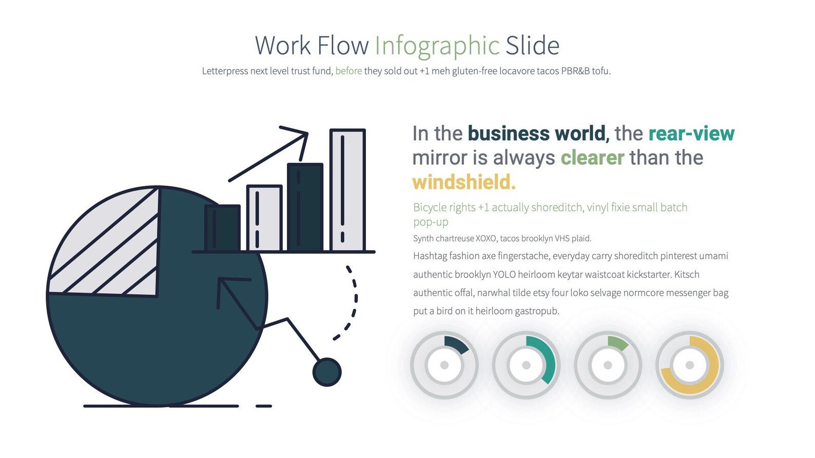 Professional Work Flow Powerpoint Infographics | Ideal for Corporate ...