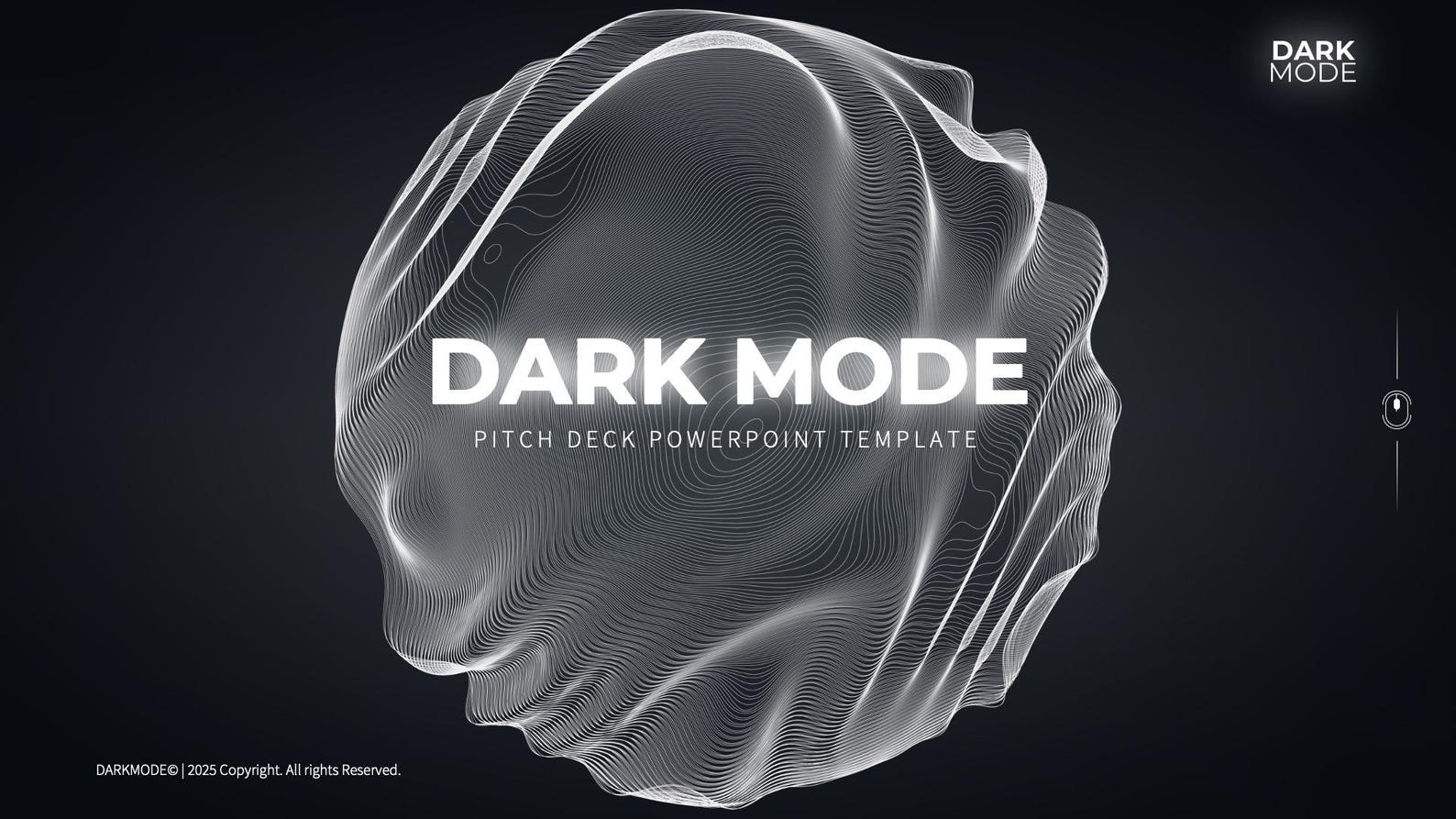 Dark Mode Pitch Deck Powerpoint Template | Professional Dark Theme ...