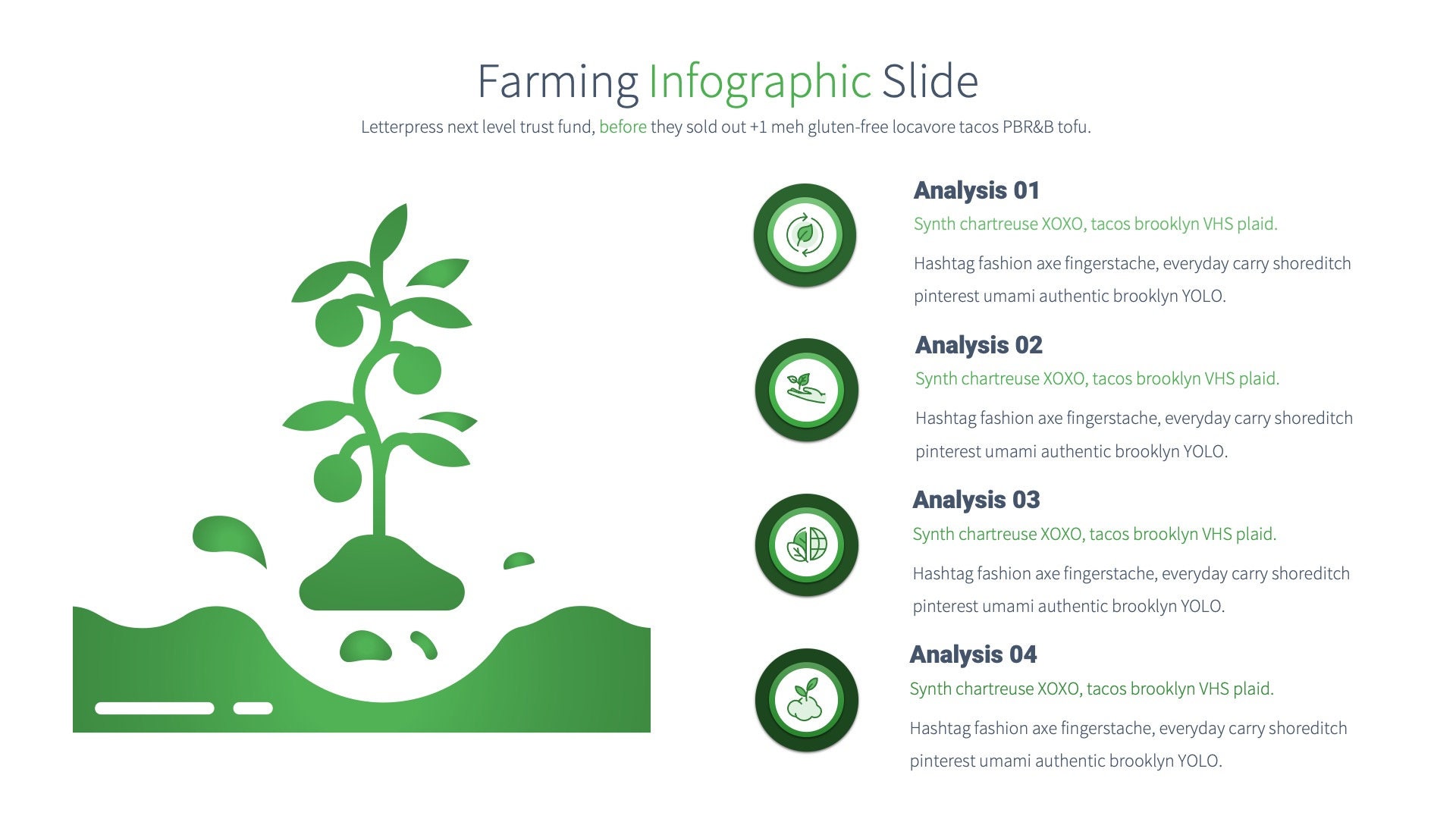Plantilla de presentación de PowerPoint sobre agricultura y ganadería ...
