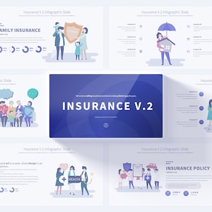Insurance PowerPoint Infographic Slides | Life & Health Insurance Presentation Templates