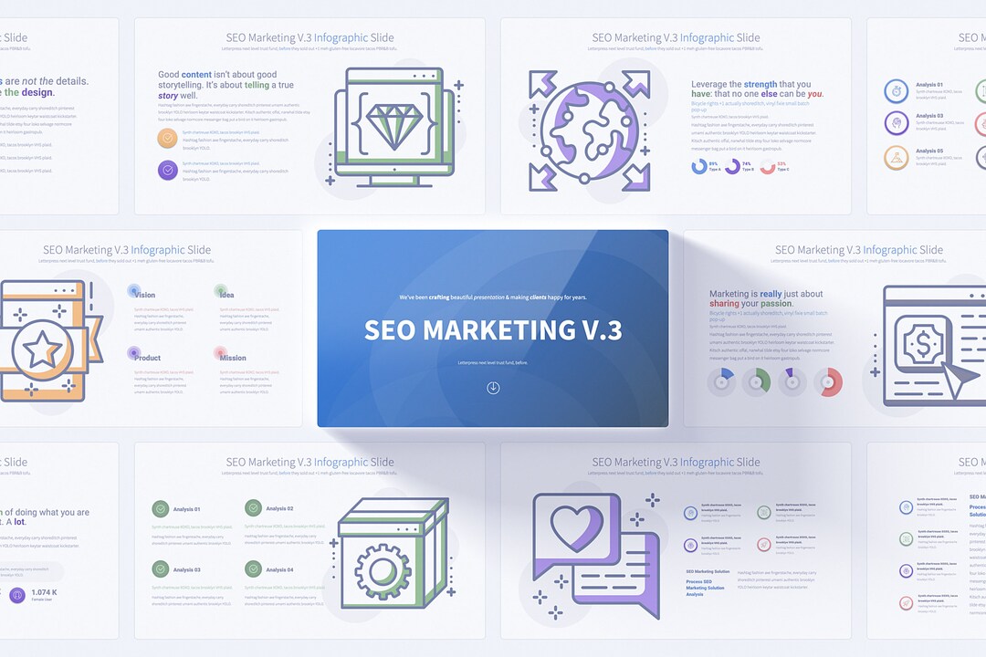 SEO Marketing Powerpoint Presentation Template | Optimized Marketing ...
