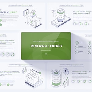 Renewable Energy PowerPoint Presentation Template, Renewable Energy, ecology, wind energy, ecology power point minimal template