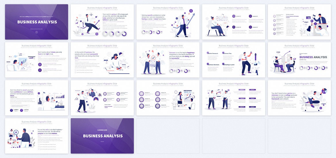 Business Analysis Powerpoint Presentation Template | Illustrated ...