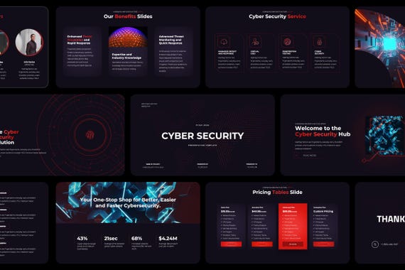 Cyber Security Pitch Deck PowerPoint Presentation Template | Professional Cybersecurity Investor Pitch – Fully Editable PowerPoint Template