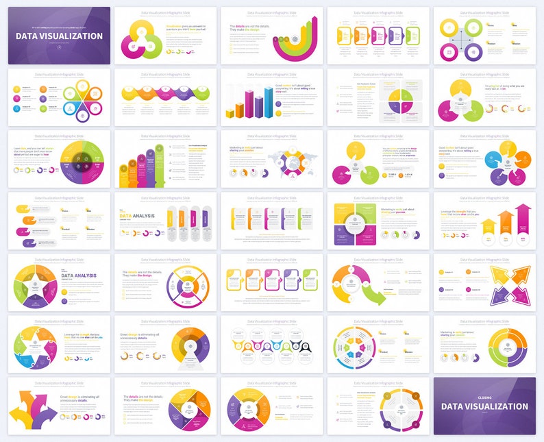 Data Visualization Powerpoint Infographics Slides, Data Visualization ...