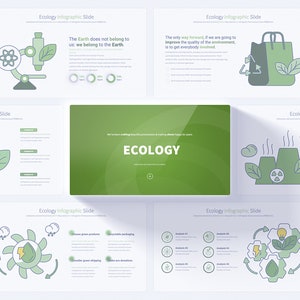 Ecology PowerPoint Presentation Template, renewable energy Infographic slides, ecosystem, environment infographic slides