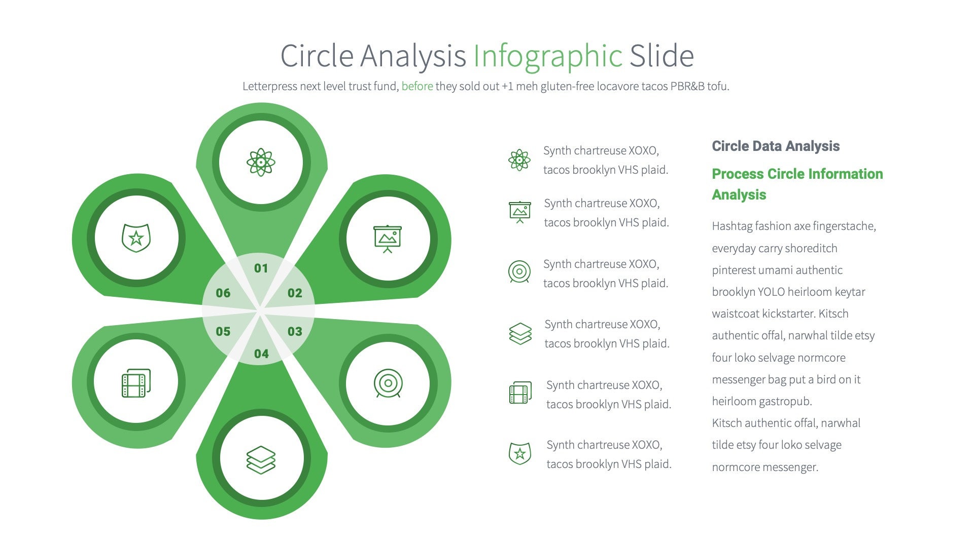 Creative Circle Analysis Powerpoint Presentation Template | Unique ...