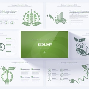 Editable Renewable Energy and Ecology Keynote Presentation | Creative Slides for Greenhouse Effects, Recycling, and Environmental Awareness