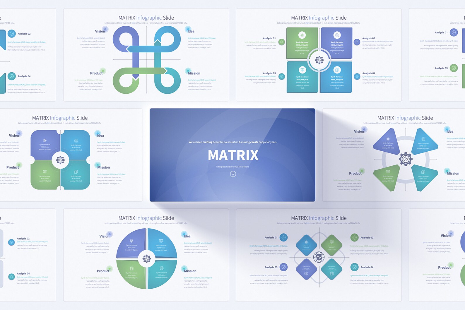 Matrix Powerpoint Presentation Template Matrix Analysis Slide Deck - Etsy