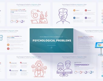 Psychological Problems Keynote Template | Mental Health and Therapy Presentations | Professional Psychological Problems Keynote Slides