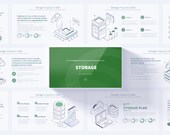 Storage Presentation, powerpoint template, modern listing, storage cloud Presentation Template, cloud computing