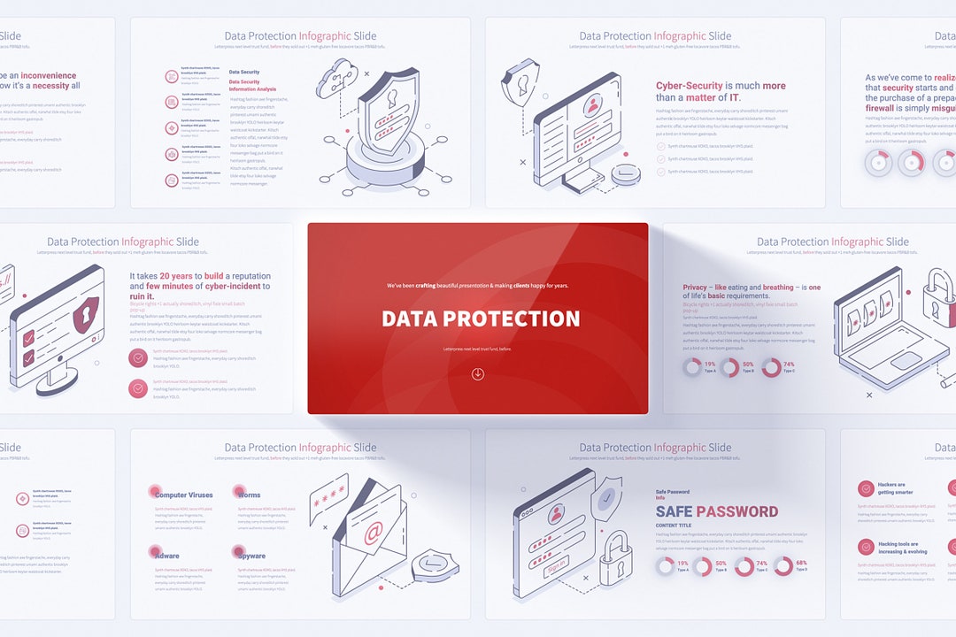 Data Protection Powerpoint Presentation Template, Security Editable ...