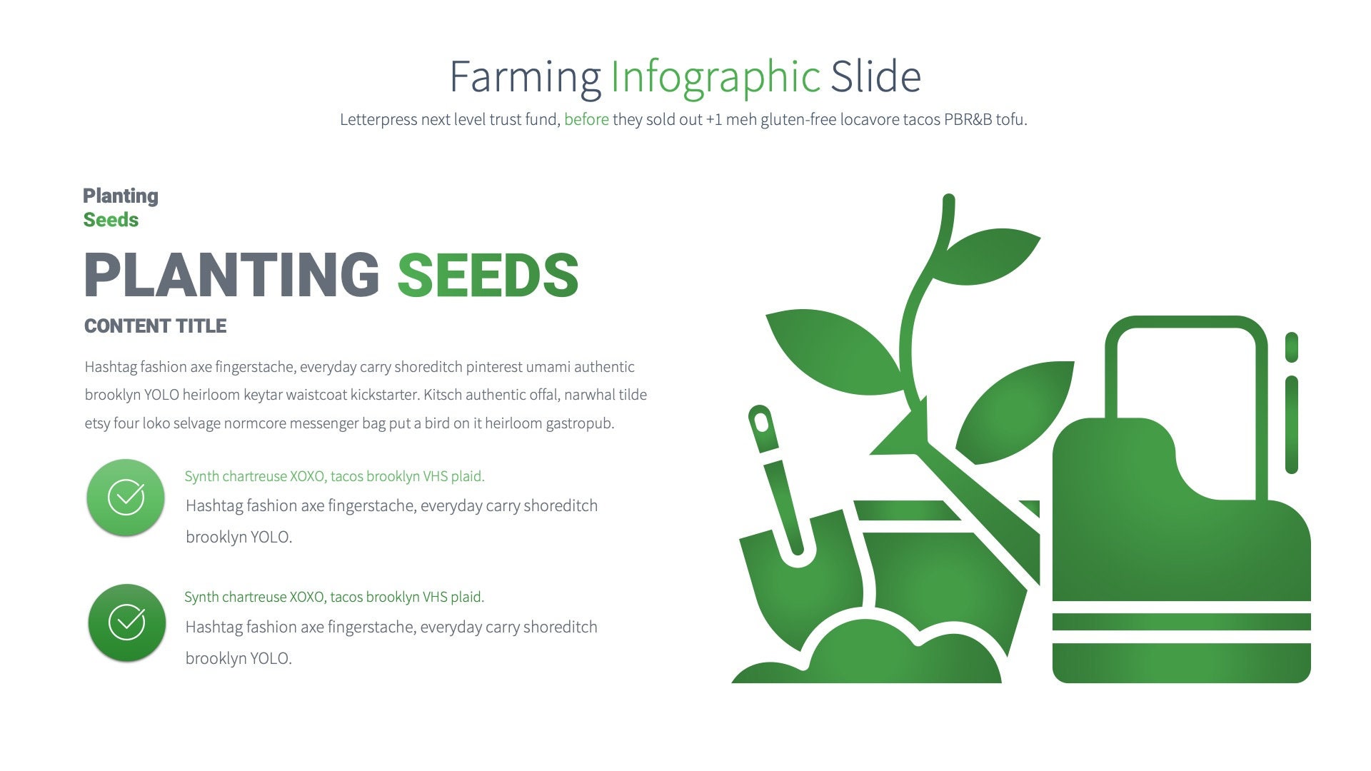 Plantilla de presentación de PowerPoint sobre agricultura y ganadería ...
