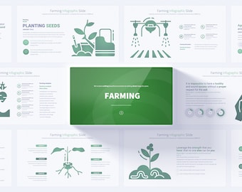 Agriculture and Farming PowerPoint Presentation Template | Infographic Slides for Farming, Harvest, Seeds, and Agricultural Insights