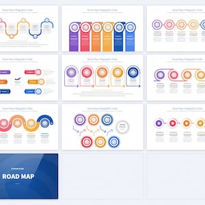 Road Map Powerpoint Presentation Template | Timeline Infographics ...