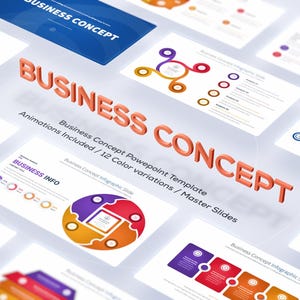 Business Concept PowerPoint Template | Modern Business PowerPoint Presentation | Corporate PowerPoint Template | Minimalist PowerPoint