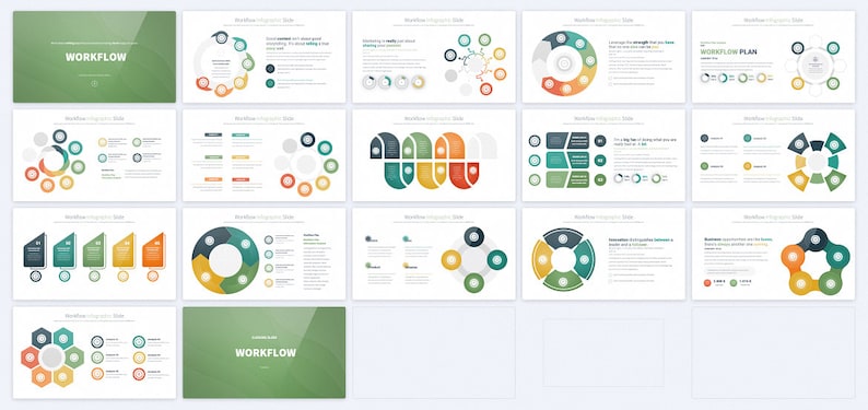 Workflow Powerpoint Presentation Template, Workflow Timeline ...
