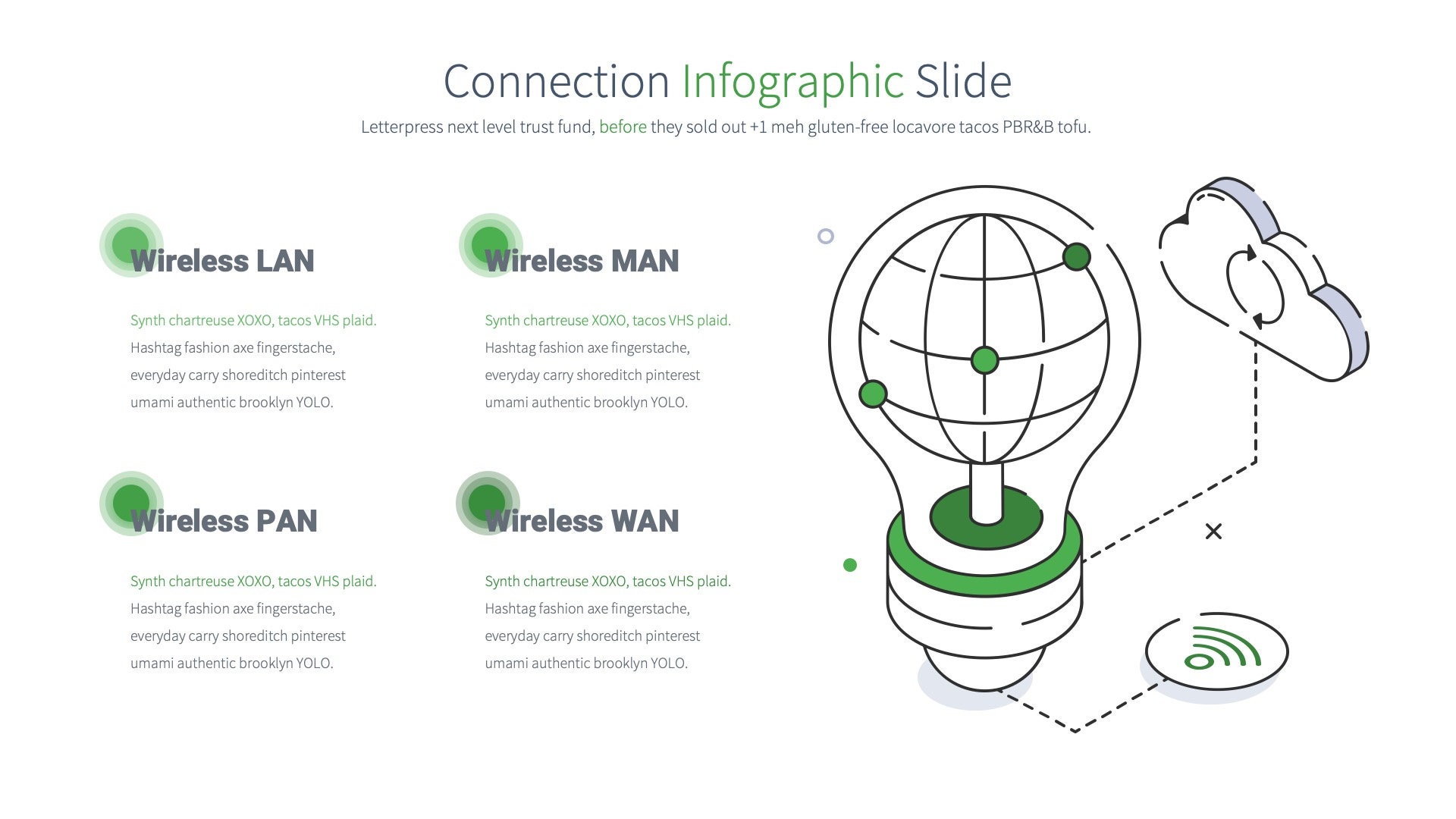 Connection Keynote Presentation Template, Connectivity, Cloud Computing ...