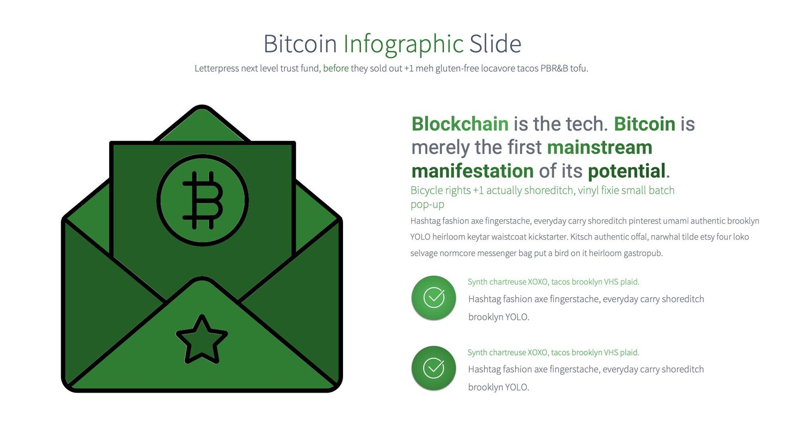 Bitcoin Powerpoint Template | Slides for Cryptocurrency and Blockchain ...
