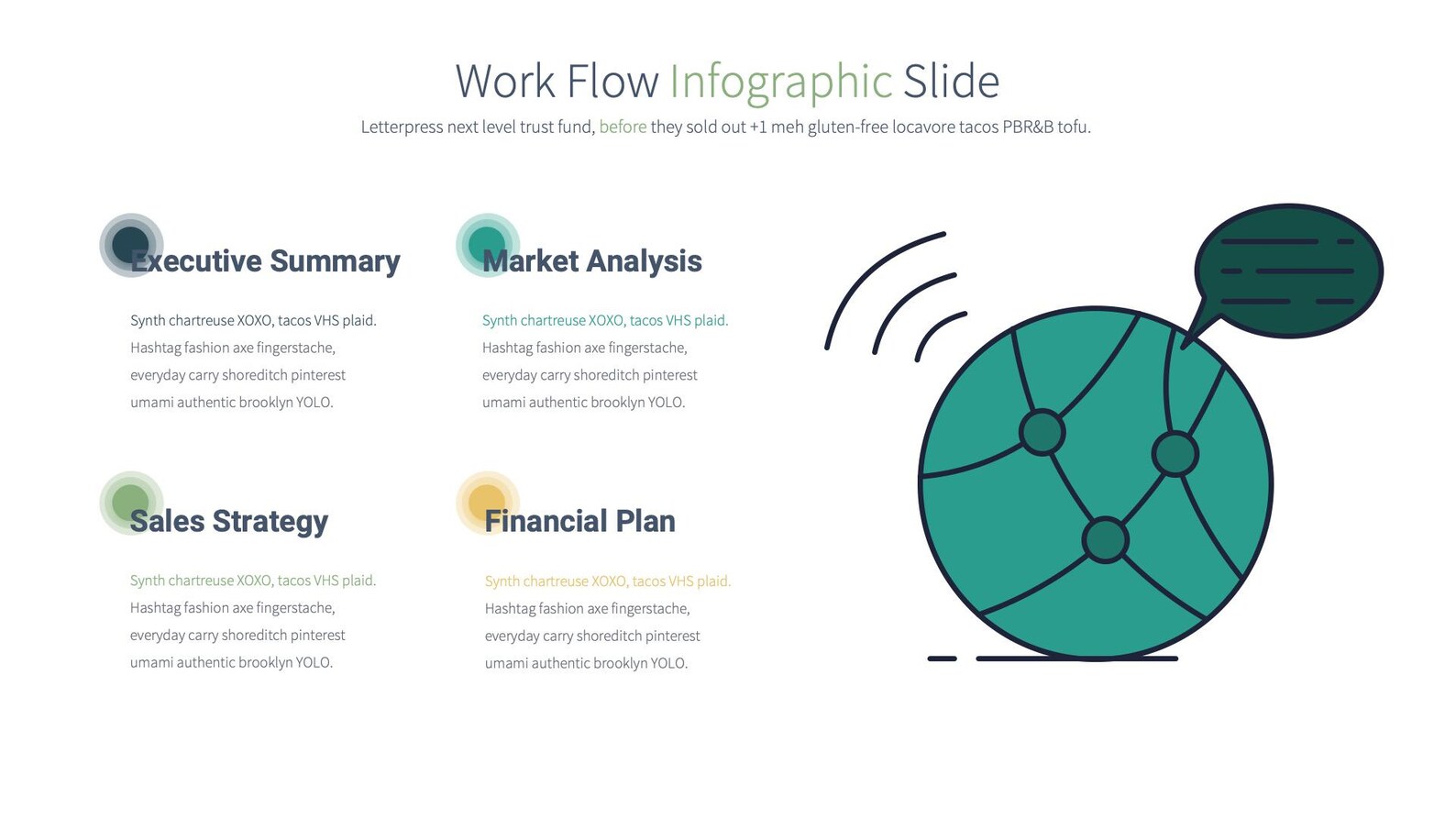 Professional Work Flow Powerpoint Infographics | Ideal for Corporate ...
